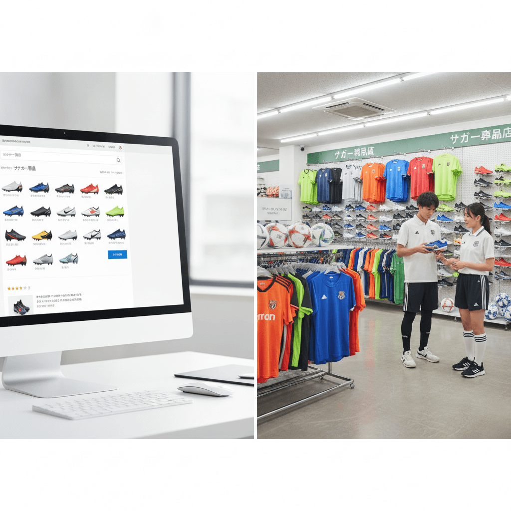 最適なサッカー用品店選び:オンラインと実店舗の賢い活用ガイド