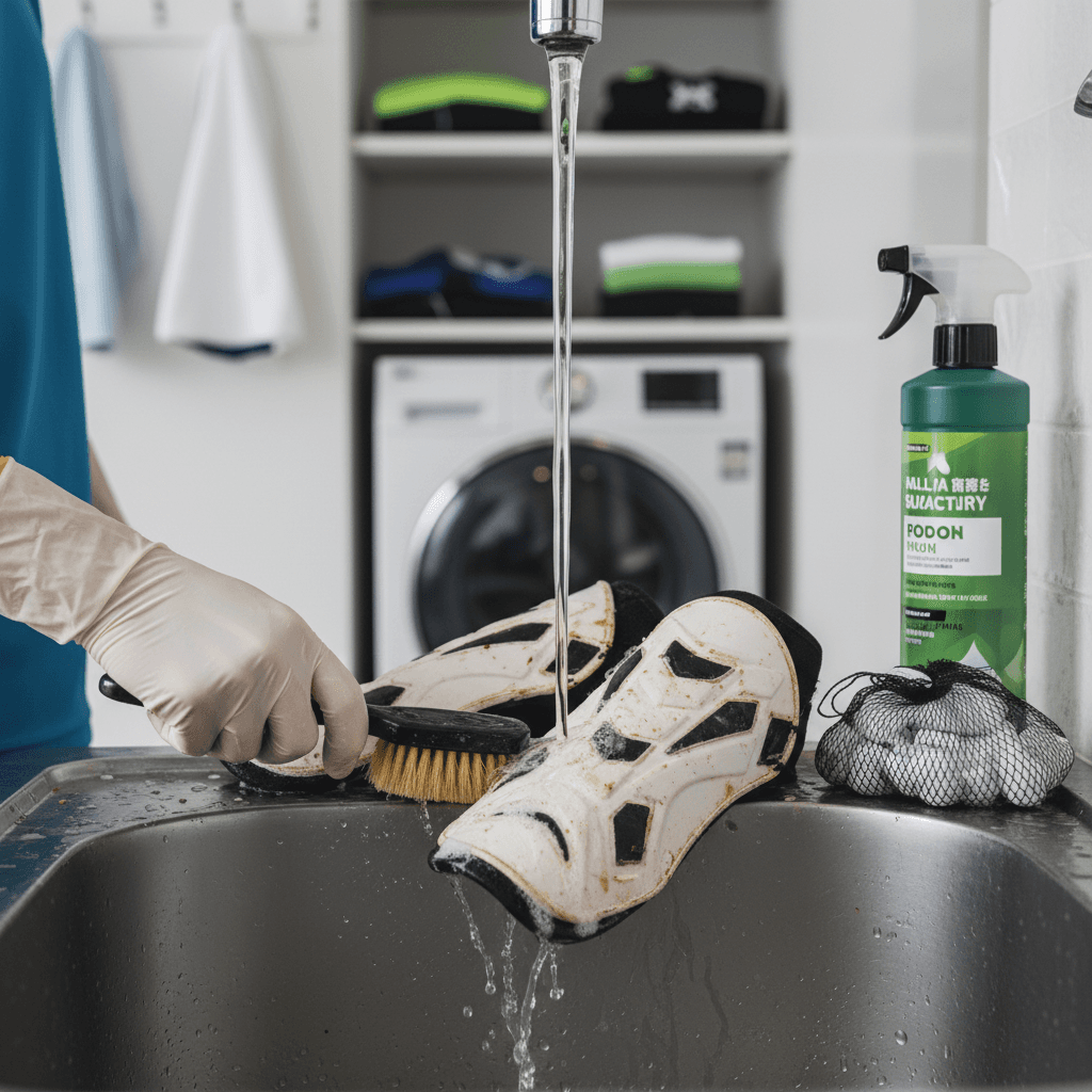 サッカー レガース・すね当ての臭い徹底除去!効果的な洗い方と予防法